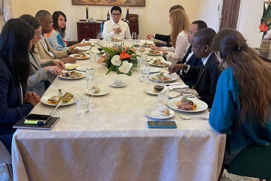 Dîner et échanges avec le Président RAJOELINA